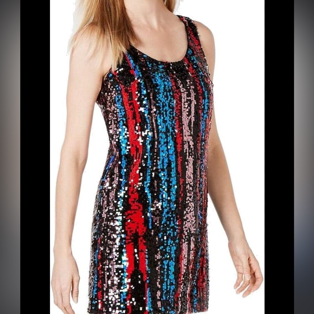 Calvin Klein Vibrant Sequin Dress